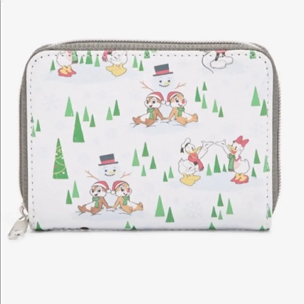 Loungefly Disney Mickey & Friends Snow Day Wallet NWT